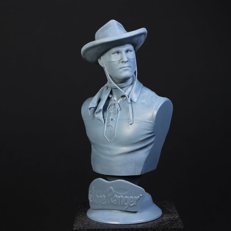 Load image into Gallery viewer, Lone Ranger Bust - 300mm - 3D Print - Unpainted