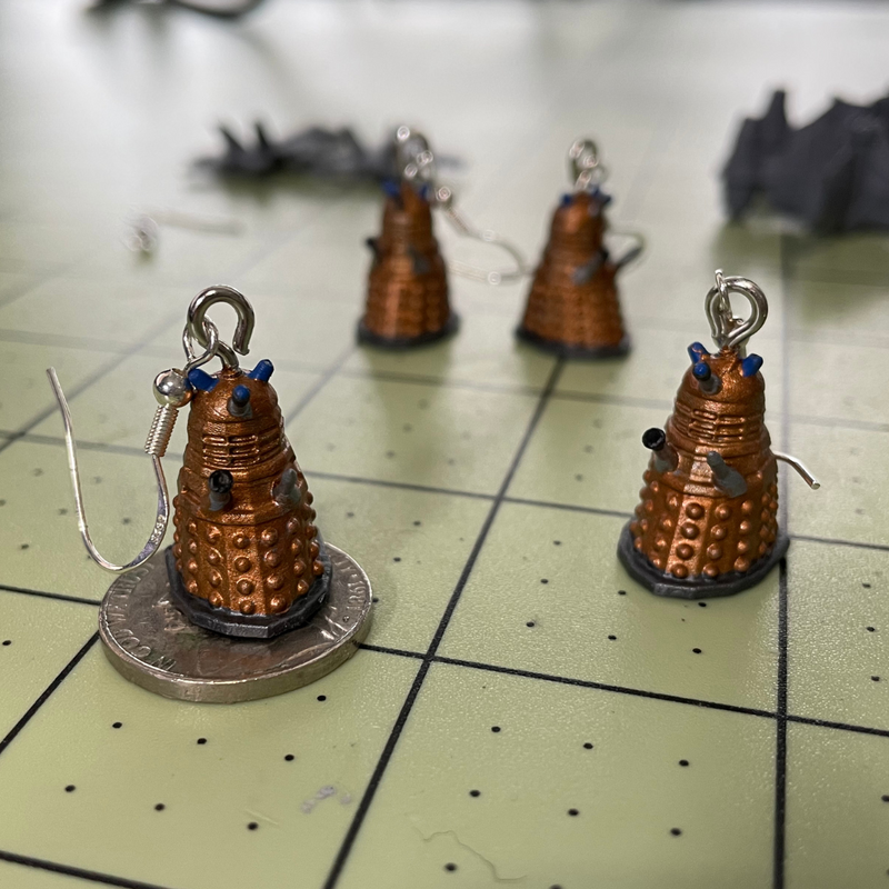 Load image into Gallery viewer, Dalek Earrings - Dr Who
