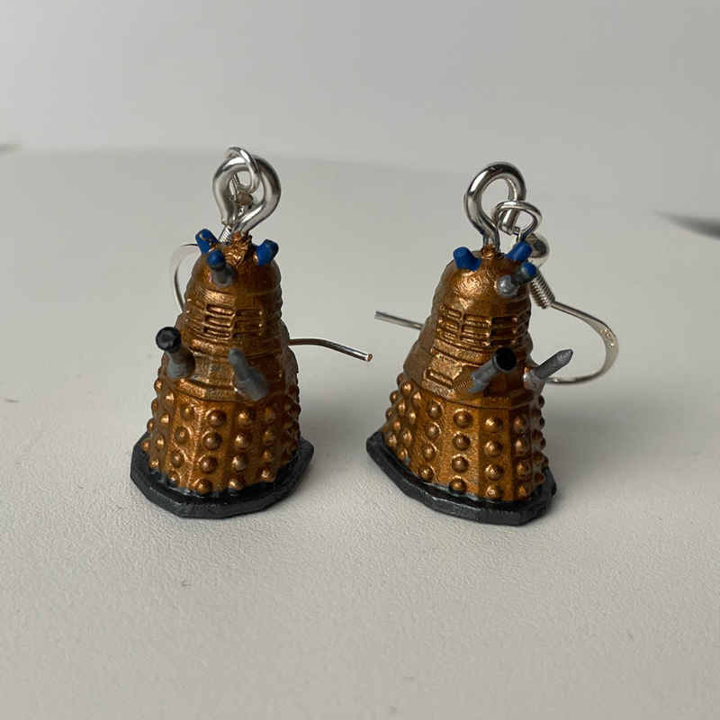 Load image into Gallery viewer, Dalek Earrings - Dr Who
