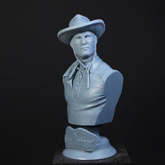 Lone Ranger Bust - 300mm - 3D Print - Unpainted